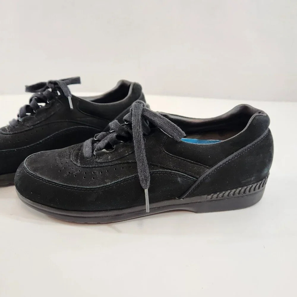 Natural Sport Womens Size 8 W Black Comfort Walking Shoes Lace Up Unworn - Picture 2 of 8